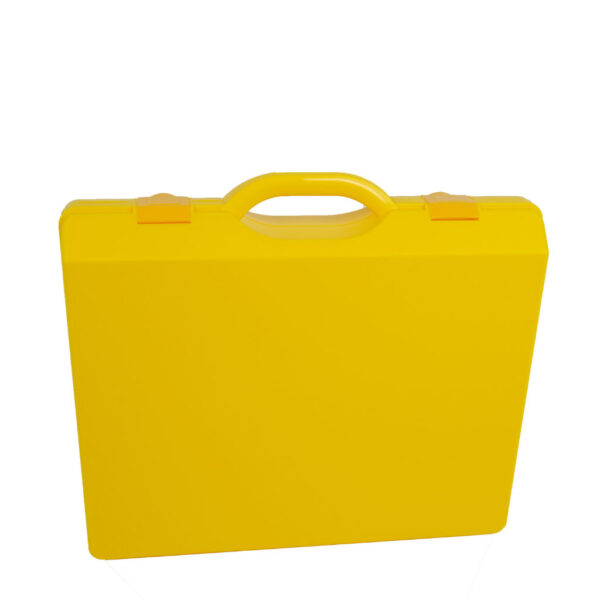 Yellow Plastic Carry Case Which Can Be Branded or have Logo Added Have Branding or Logo