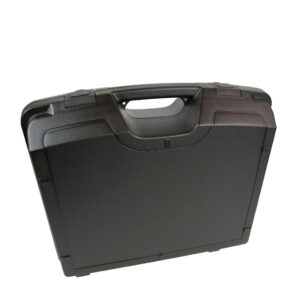 black plastic case 480x376mm with feature to add tamper evident security cable