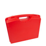 red plastic case 400x320mm with capability to add tamper evident security cable