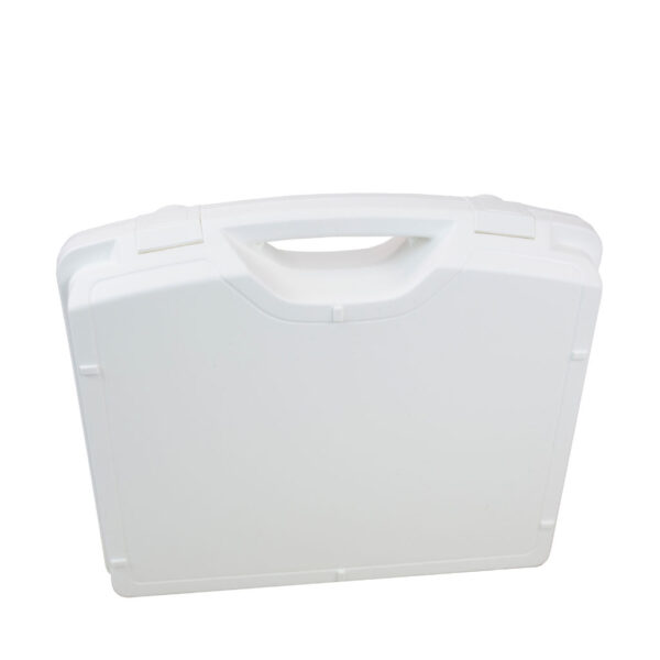 white plastic case 400x320mm with capability to add tamper evident security cable