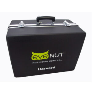 black case branded harvard eye nut to carry sample lighting controls