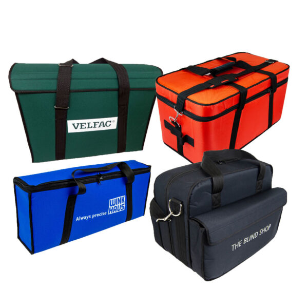 Custom Made Padded Sample or Equipment Bags in Various Colours