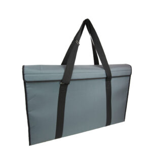 padded window sample bag in grey