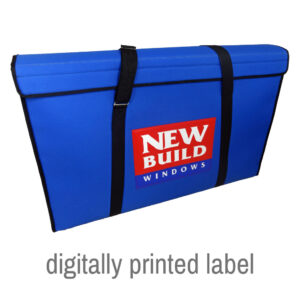 window sample bag with example of digitally printed label