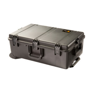 Black Peli Storm iM2950 large super heavy duty case with retractable handle and wheels