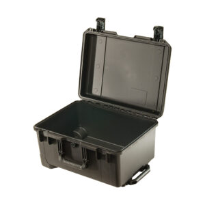 storm iM2620 waterproof empty case in black from peli, shown open and empty