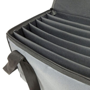 padded bag with movable dividers
