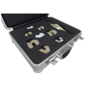 medical reps product case with replacement knee samples