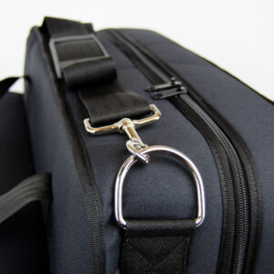 adjustable shoulder strap on custom padded bag