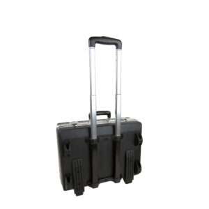 tool case with telescopic handle and wheel fitting