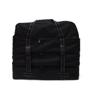 front view of black mens shoe sample bag 6820