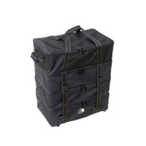 black 4 tier gents footwear sample carrying bag model 7301