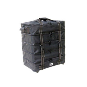 black 5 tier ladies footwear sample carrying bag model 7401