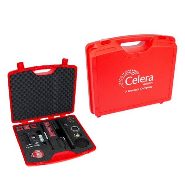 red plastic sales presentation case with logo and custom interiors for medical rep