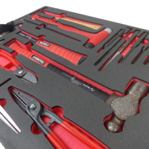 red and black tool tray foam