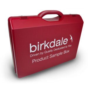 sample case to promote and protect products in transit and support professional appearance