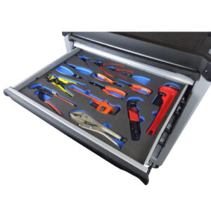 tool tray foam insert with cut outs
