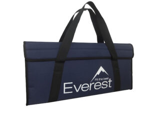 custom padded window sample bag with everest logo